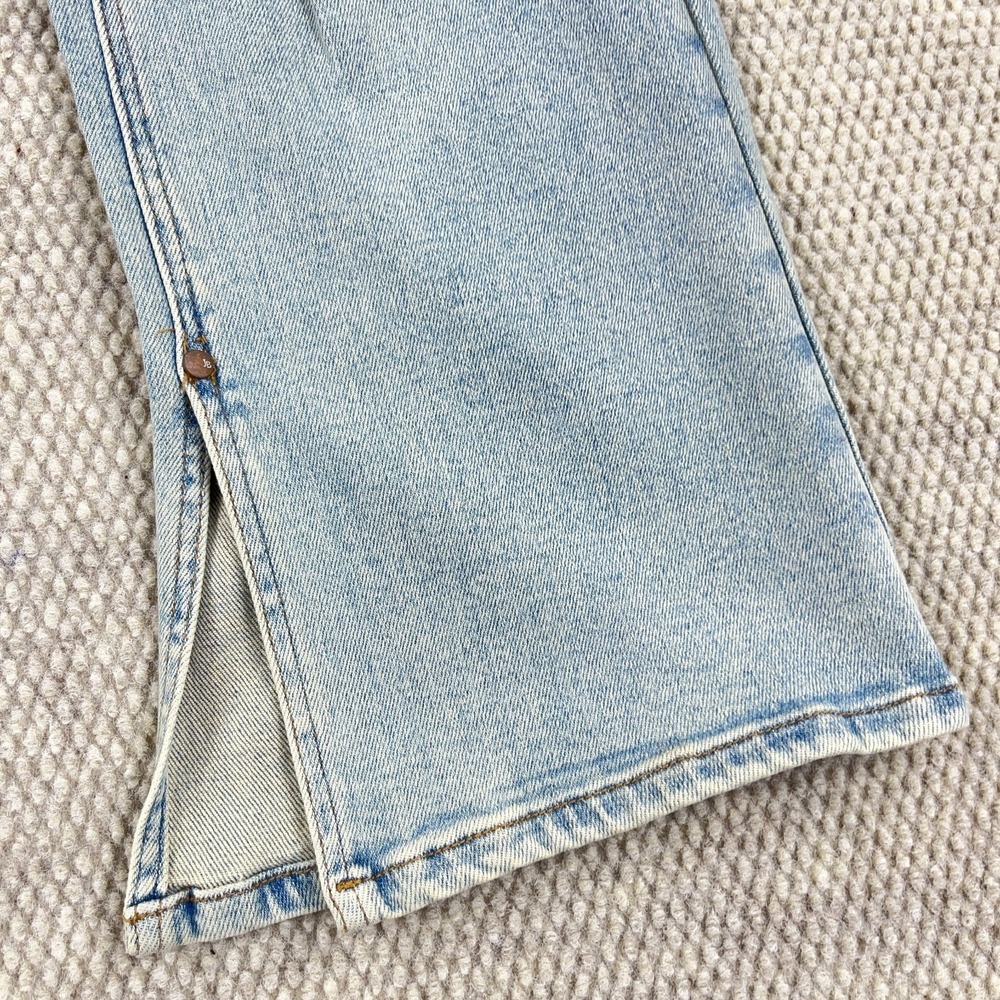 Judy Blue Jeans Women 16W Straight Leg High Waist Light Wash Distressed Holes - Picture 9 of 16